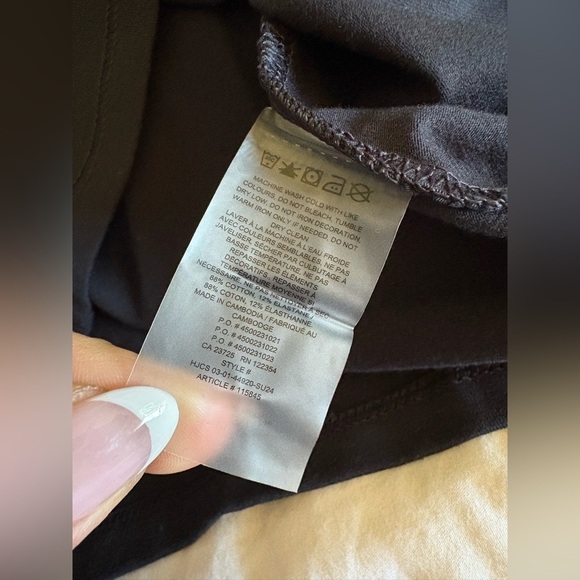 TNA Aritzia NWT hold it times t-shirt black XL open back - Picture 9 of 11